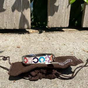 Multicolored Coach Bracelet